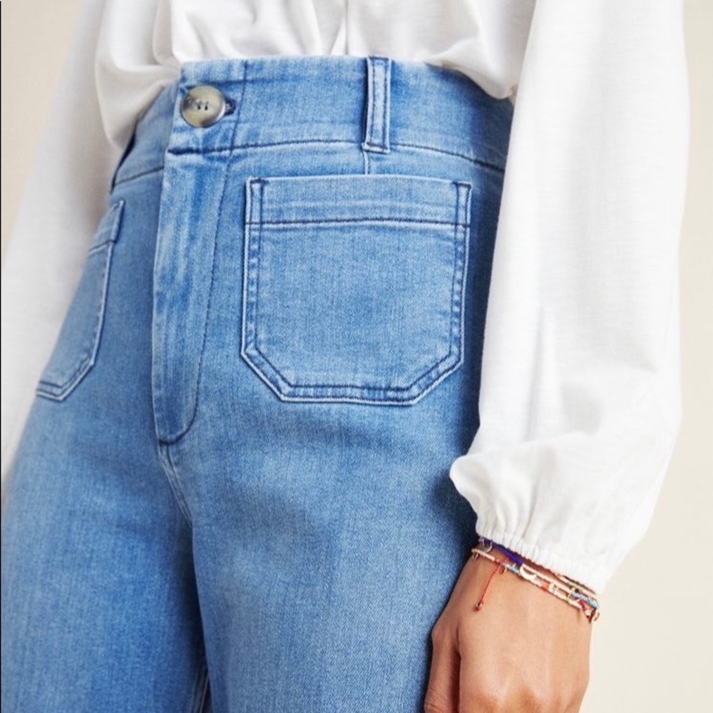 Anthropologie the Skipper Wide Leg Jeans